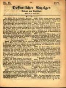 Oeffentlicher Anzeiger. 1877.04.11 Nro.15