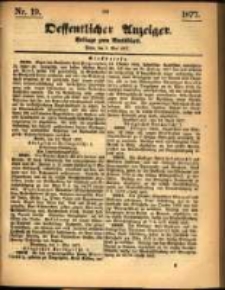 Oeffentlicher Anzeiger. 1877.05.09 Nro.19