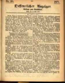 Oeffentlicher Anzeiger. 1877.05.16 Nro.20