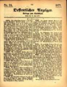 Oeffentlicher Anzeiger. 1877.06.13 Nro.24