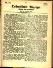 Oeffentlicher Anzeiger. 1877.08.22 Nro.34