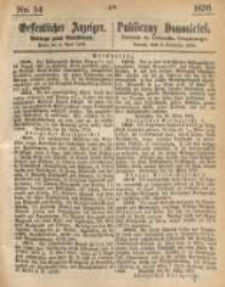 Oeffentlicher Anzeiger. 1876.04.05 Nro.14