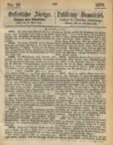 Oeffentlicher Anzeiger. 1876.04.19 Nro.16