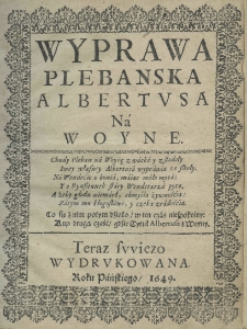 Wyprawa plebańska Albertusa na woyne