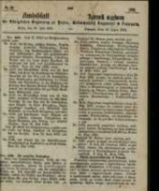 Amtsblatt der K&ouml;niglichen Regierung zu Posen. 1865.07.18 Nro.29