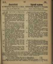 Amtsblatt der K&ouml;niglichen Regierung zu Posen. 1865.08.29 Nro.35