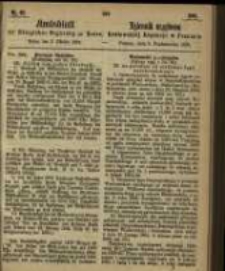 Amtsblatt der K&ouml;niglichen Regierung zu Posen. 1865.10.03 Nro.40