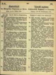 Amtsblatt der K&ouml;niglichen Regierung zu Posen. 1865.10.24 Nro.43