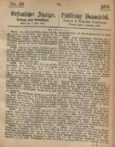 Oeffentlicher Anzeiger. 1876.06.07 Nro.23