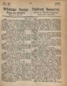 Oeffentlicher Anzeiger. 1876.07.05 Nro.27