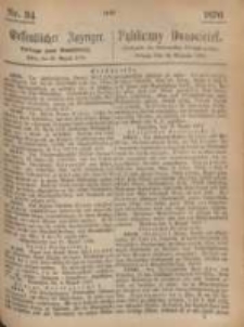 Oeffentlicher Anzeiger. 1876.08.23 Nro.34