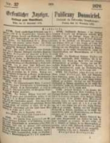 Oeffentlicher Anzeiger. 1876.09.13 Nro.37