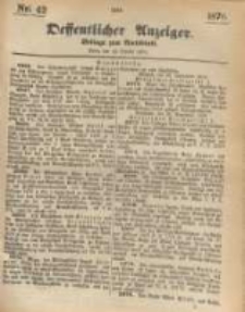 Oeffentlicher Anzeiger. 1876.10.18 Nro.42