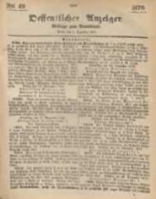 Oeffentlicher Anzeiger. 1876.12.06 Nro.49