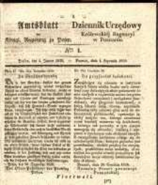 Amtsblatt der K&ouml;niglichen Regierung zu Posen. 1839.01.01 Nr 1