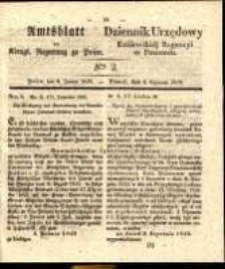 Amtsblatt der K&ouml;niglichen Regierung zu Posen. 1839.01.08 Nr 2