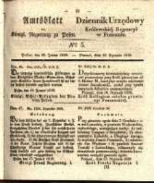 Amtsblatt der K&ouml;niglichen Regierung zu Posen. 1839.01.29 Nr 5