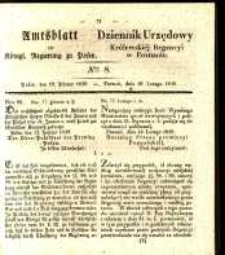 Amtsblatt der K&ouml;niglichen Regierung zu Posen. 1839.02.19 Nr 8