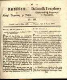 Amtsblatt der K&ouml;niglichen Regierung zu Posen. 1839.03.05 Nr 10