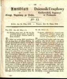 Amtsblatt der K&ouml;niglichen Regierung zu Posen. 1839.03.26 Nr 13