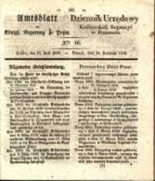 Amtsblatt der K&ouml;niglichen Regierung zu Posen. 1839.04.16 Nr 16