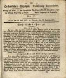 Oeffentlicher Anzeiger. 1837.04.25 Nro.17