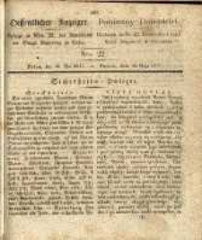 Oeffentlicher Anzeiger. 1837.05.30 Nro.22