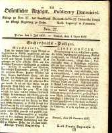 Oeffentlicher Anzeiger. 1837.07.04 Nro.27