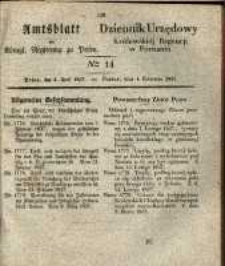 Amtsblatt der Königlichen Regierung zu Posen. 1837.04.04 Nro.14