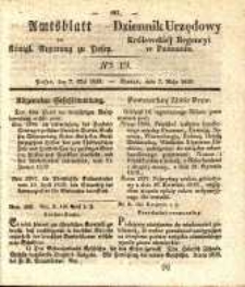 Amtsblatt der K&ouml;niglichen Regierung zu Posen. 1839.05.07 Nr 19