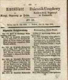 Amtsblatt der K&ouml;niglichen Regierung zu Posen. 1839.05.21 Nr 21