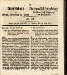 Amtsblatt der K&ouml;niglichen Regierung zu Posen. 1839.05.28 Nr 22