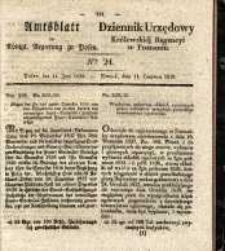 Amtsblatt der K&ouml;niglichen Regierung zu Posen. 1839.06.11 Nr 24
