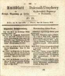 Amtsblatt der K&ouml;niglichen Regierung zu Posen. 1839.06.18 Nr 25