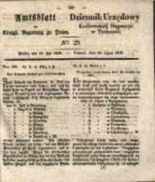 Amtsblatt der Königlichen Regierung zu Posen. 1839.07.16 Nr 29