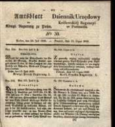 Amtsblatt der K&ouml;niglichen Regierung zu Posen. 1839.07.23 Nr 30