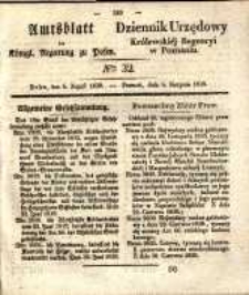 Amtsblatt der K&ouml;niglichen Regierung zu Posen. 1839.08.06 Nr 32