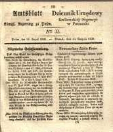 Amtsblatt der Königlichen Regierung zu Posen. 1839.08.13 Nr 33