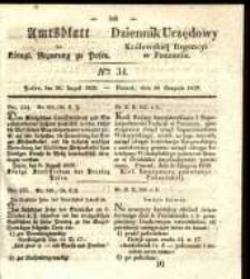 Amtsblatt der Königlichen Regierung zu Posen. 1839.08.20 Nr 34