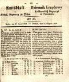 Amtsblatt der K&ouml;niglichen Regierung zu Posen. 1839.08.27 Nr 35