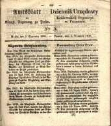 Amtsblatt der K&ouml;niglichen Regierung zu Posen. 1839.09.03 Nr 36