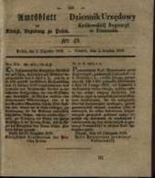 Amtsblatt der K&ouml;niglichen Regierung zu Posen. 1839.12.03 Nr 49