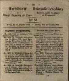Amtsblatt der K&ouml;niglichen Regierung zu Posen. 1839.12.17 Nr 51