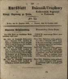 Amtsblatt der K&ouml;niglichen Regierung zu Posen. 1839.12.24 Nr 52