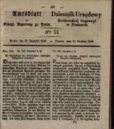 Amtsblatt der K&ouml;niglichen Regierung zu Posen. 1839.12.31 Nr 53