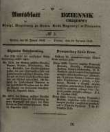 Amtsblatt der K&ouml;niglichen Regierung zu Posen. 1842.01.18 Nro.3