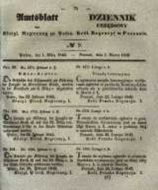 Amtsblatt der K&ouml;niglichen Regierung zu Posen. 1842.03.01 Nro.9