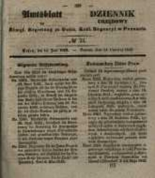 Amtsblatt der K&ouml;niglichen Regierung zu Posen. 1842.06.14 Nro.24