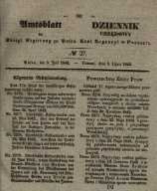 Amtsblatt der K&ouml;niglichen Regierung zu Posen. 1842.07.05 Nro.27