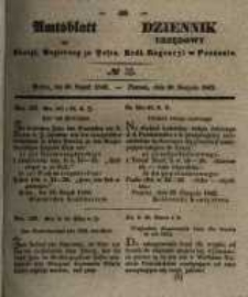 Amtsblatt der K&ouml;niglichen Regierung zu Posen. 1842.08.30 Nro.35